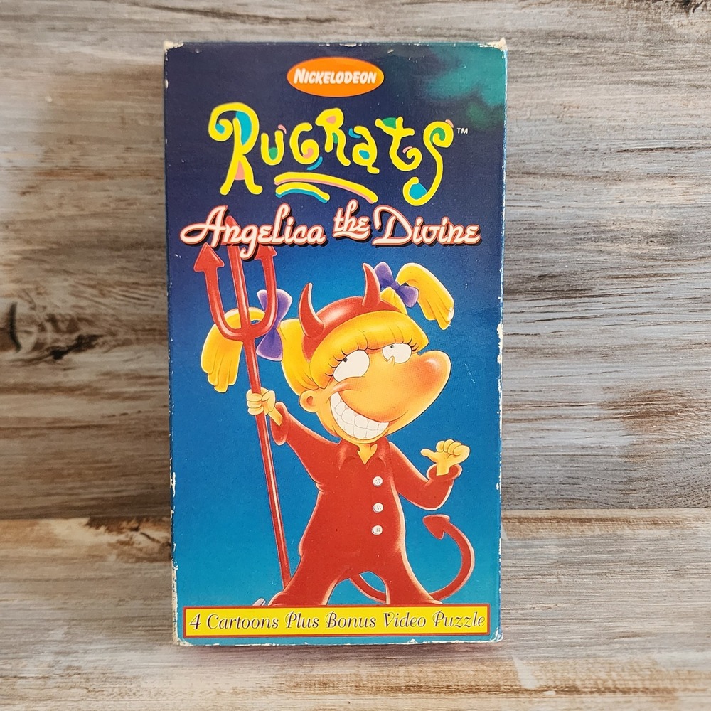 Rugrats Angelica the Divine VHS Orange Tape 1996 Nickelodeon Paramount 833583